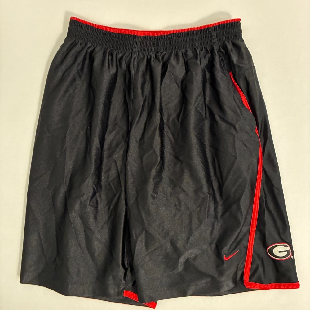 Nike Georgia Bulldogs Dazzle Basketball Shorts Men's M Swoosh Logo Elastic Waist